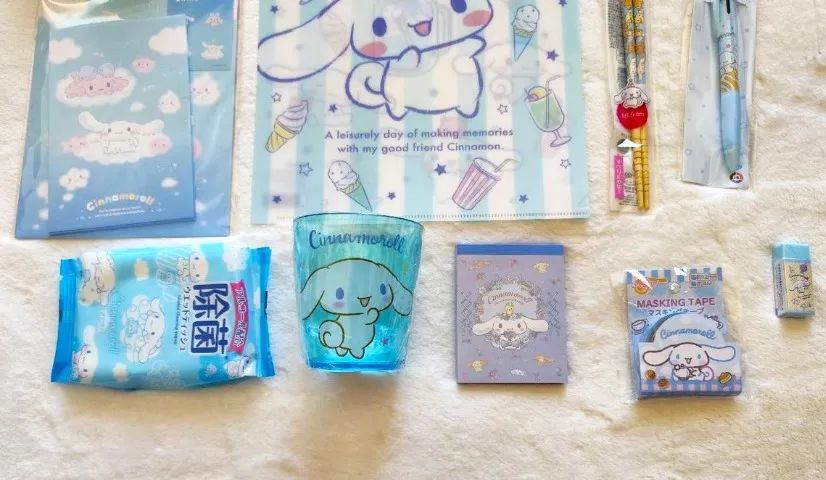Kit de Papelaria Sanrio Cinnamoroll Original Japão - Foto 2