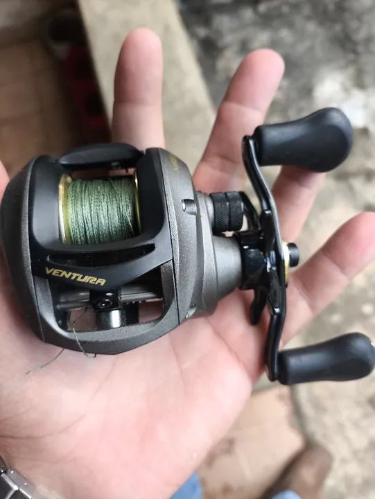 Kit Pesca Acampamento Carretilha Molinete Vara Barraca