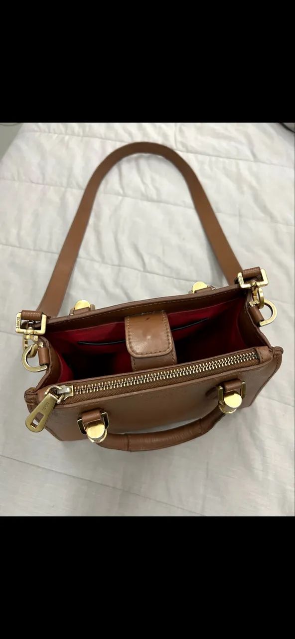 Bolsa Schutz Lorena marrom - Foto 5