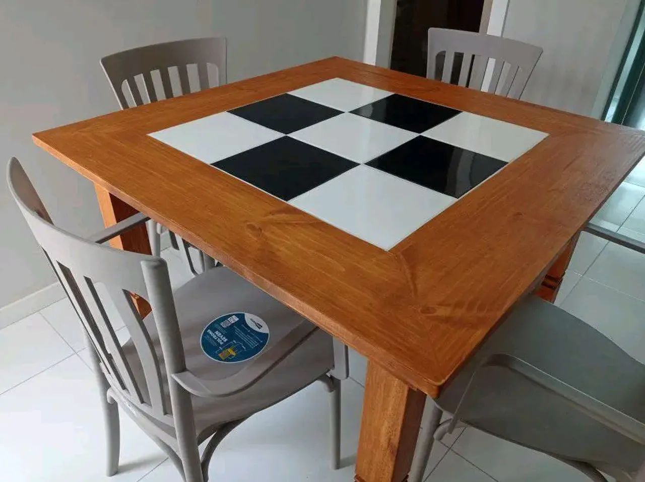 Mesa rústica em madeira pinus  - Foto 3