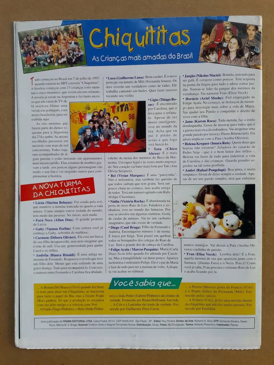 Revista Pôster Calendário Sandy e Júnior - Spice Girls - Chiquititas - Foto 6