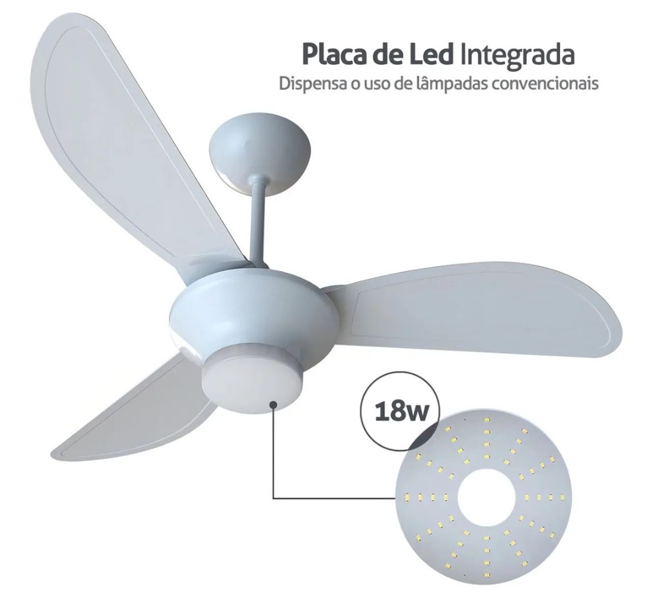 Ventilador de teto instalado  - Foto 4