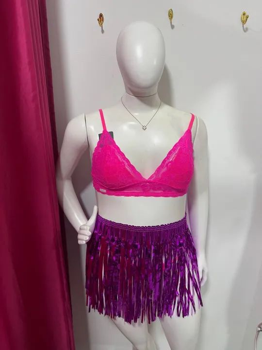 Saia metalizada Carnaval  - Foto 3