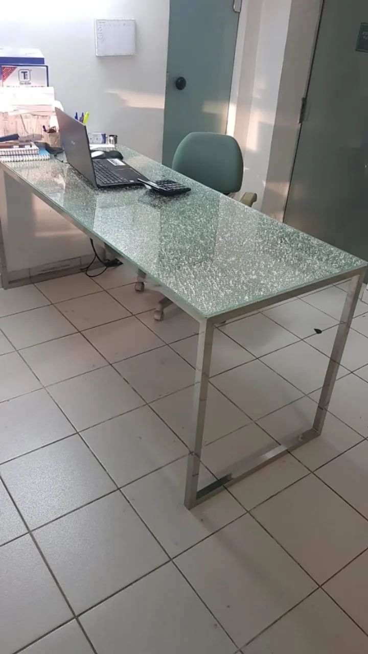 mesa de jantar em aço inox - Foto 2