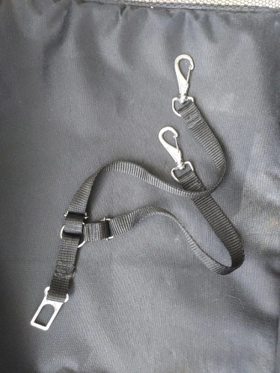 Cadeirinha Assento Duplo Para Viajar Com 2 Pets no Carro Cães Gatos.  - Foto 3