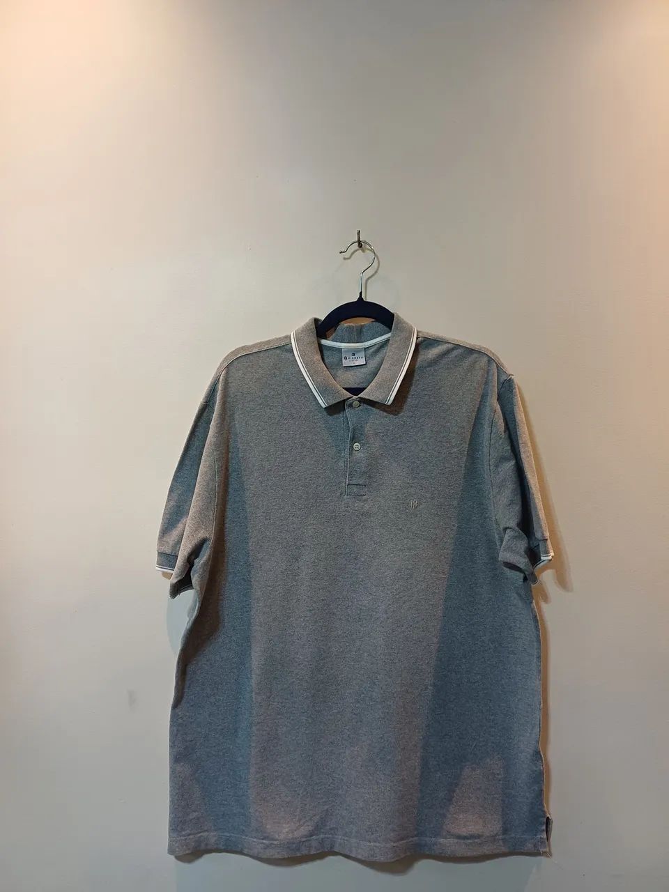 Camisa Polo Highstil cinza semi-nova,  tam.G