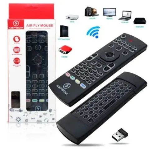 Controle Tv Universal Usb com Teclado Smart Tv e Tv Box tambem Todas tv com Entrada Usb