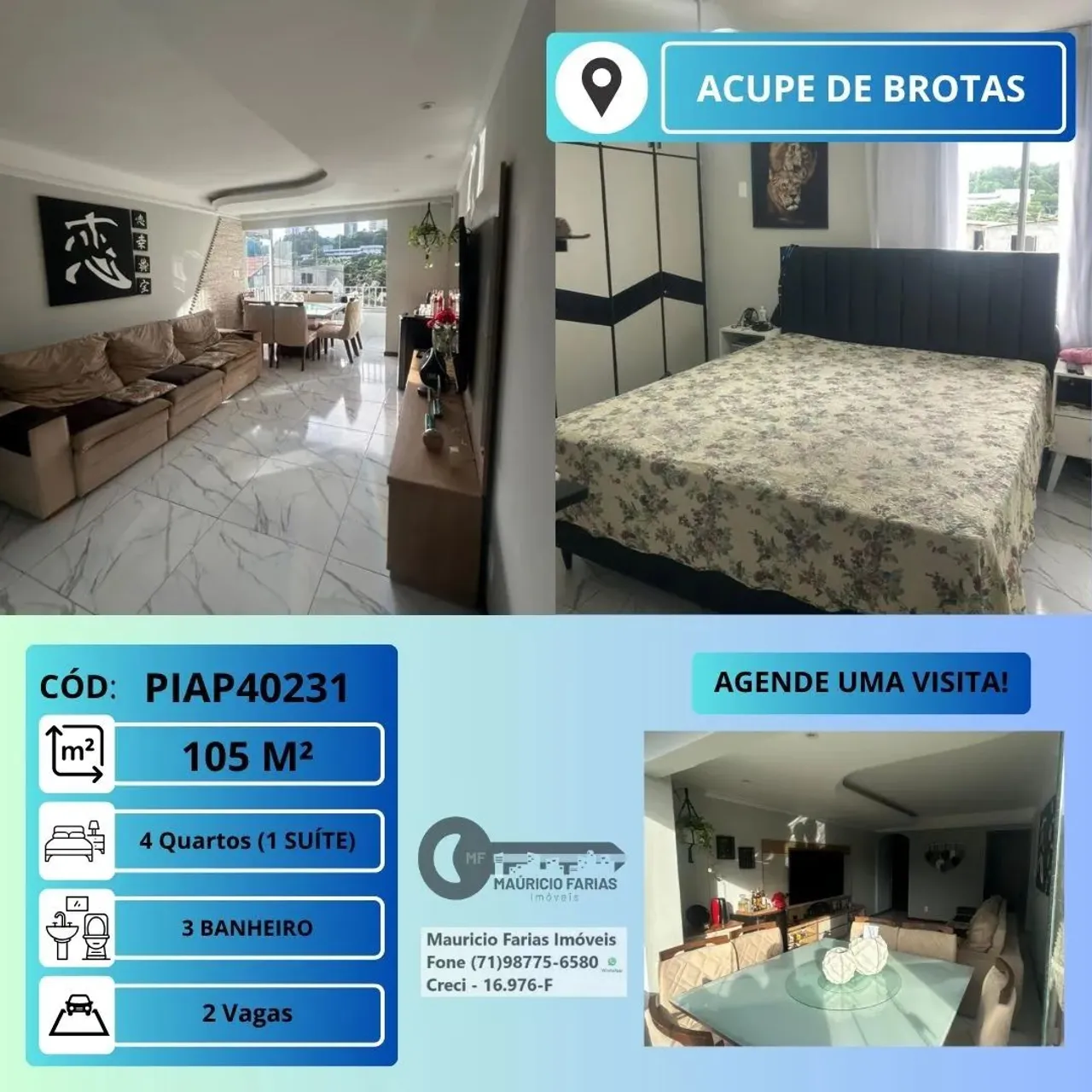 Imóvel para venda tem 105 metros quadrados com 4 quartos em Acupe - Salvador - BA