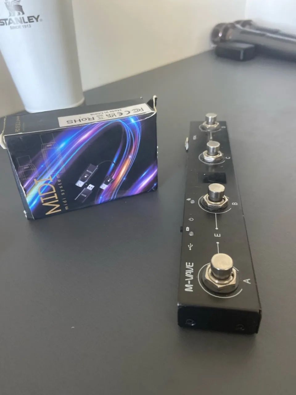 Pedal controlador M-VAVE 4 Botões qq