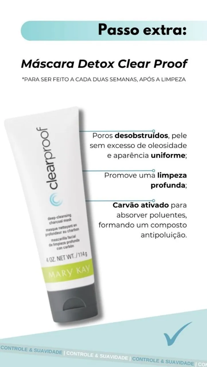 Máscara Detox Clear Proof Mary Kay - Limpeza Profunda