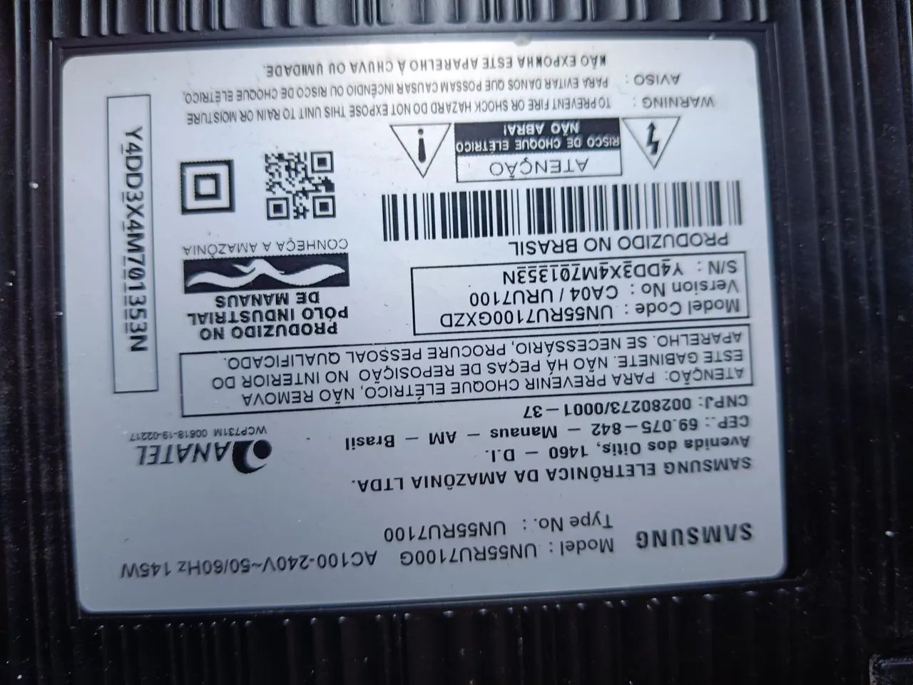 Tv smart sansung 4k 55 polegadas com pequeno detalhe - Foto 2