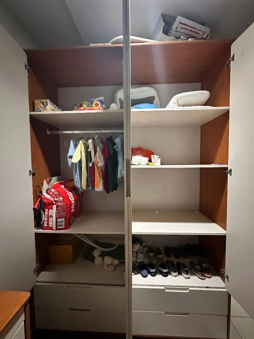 Guarda-Roupa Infantil Cinza com Design Moderno - Foto 3