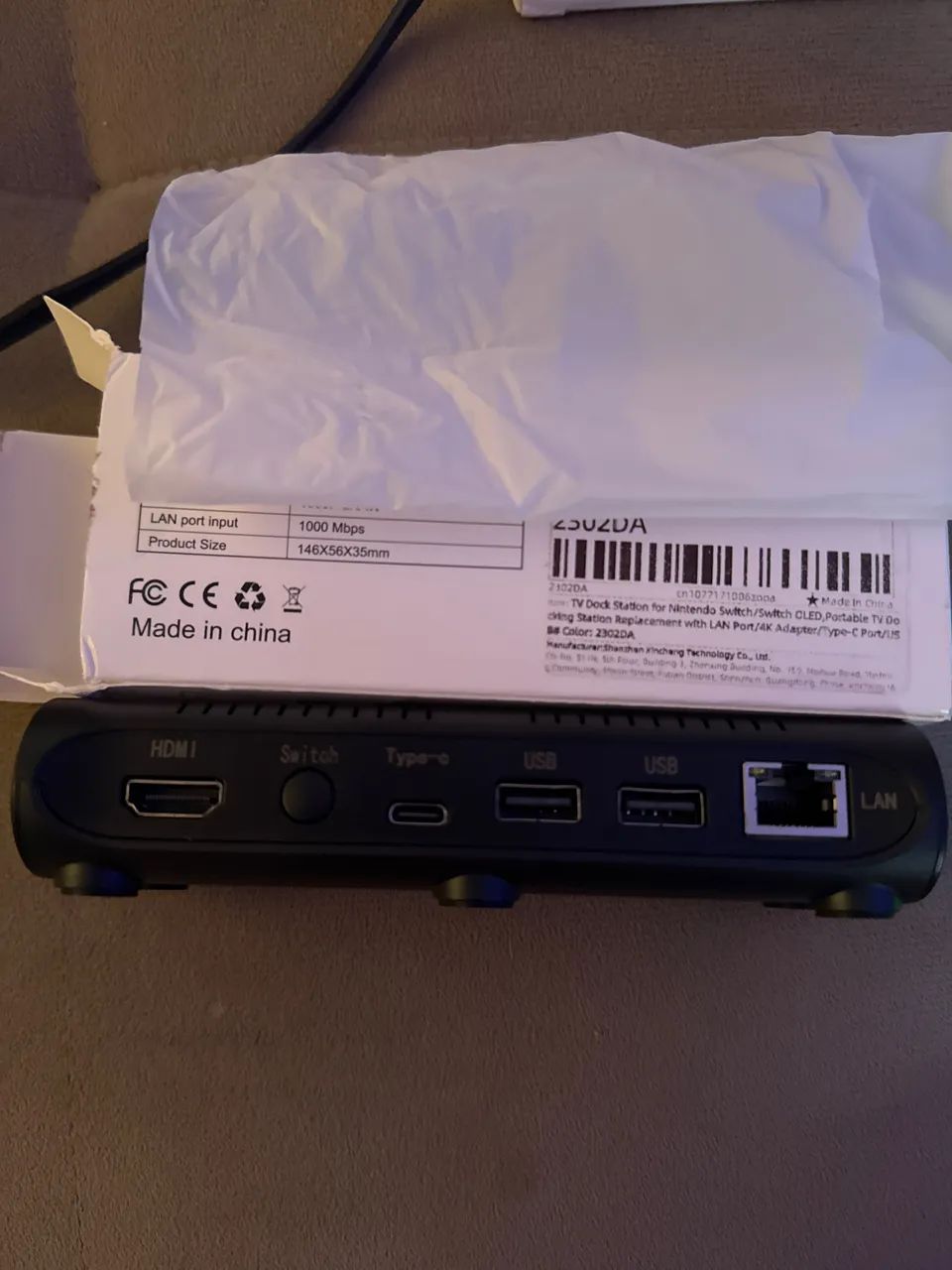 DOCK SLIM NINTENDO SWITCH64292279246723122