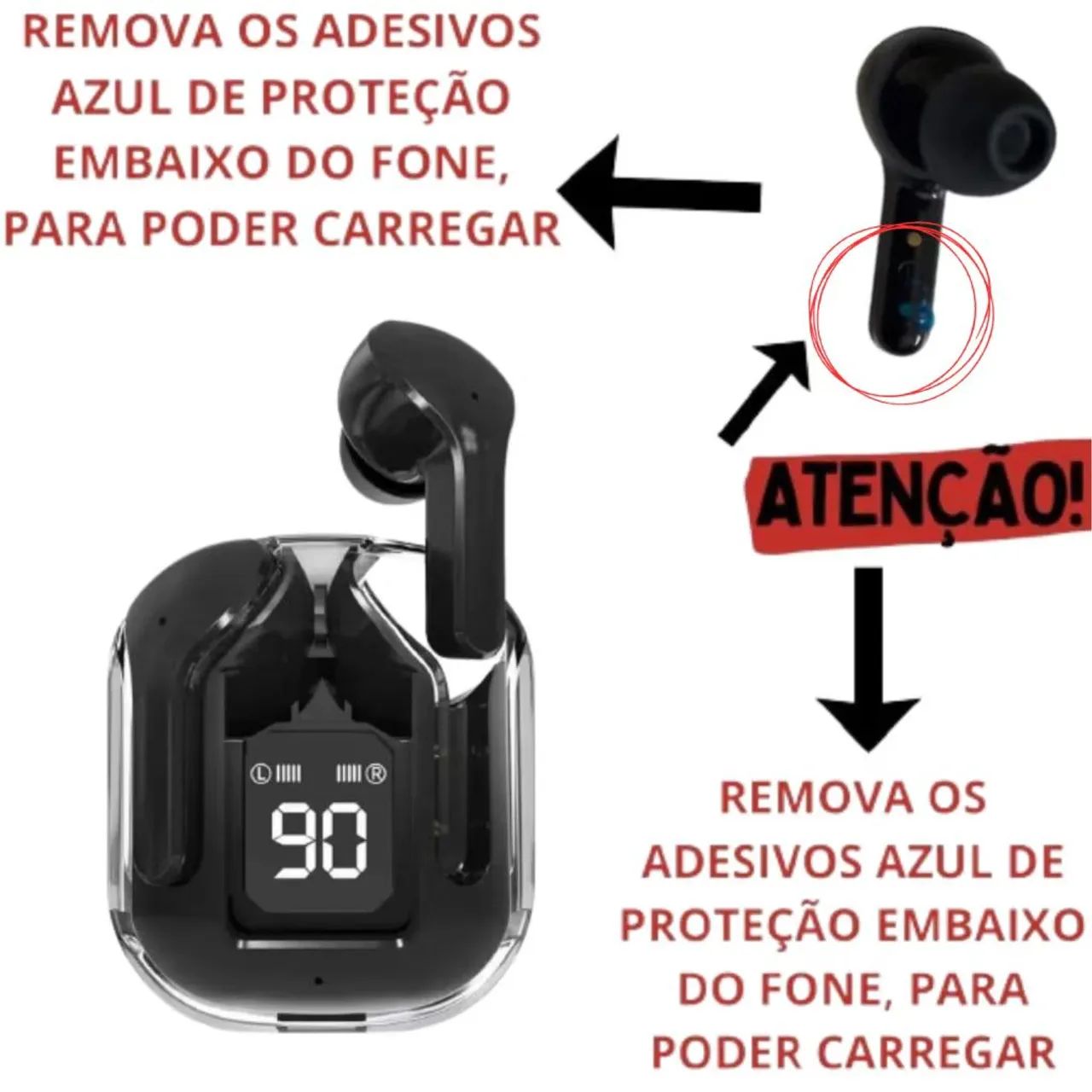 Fones de Ouvido Bluetooth Ultrados Max - Diversas Cores! - Foto 4