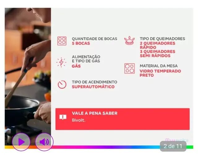 Cooktop 5 bocas - Foto 2