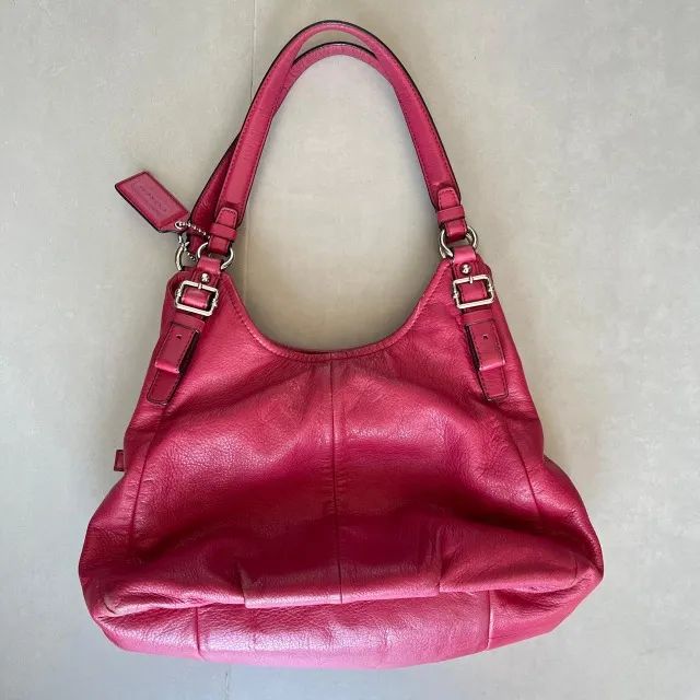 Bolsa rosa pink couro pelica Coach - Foto 2