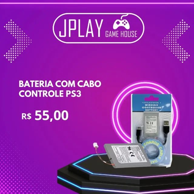 Bateria PS3 PS4 controle - Foto 2