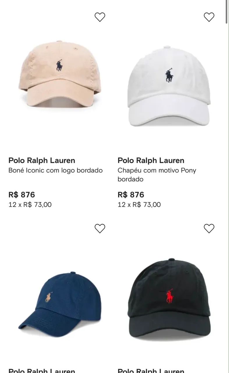 Bonés 100% originais direto da França 