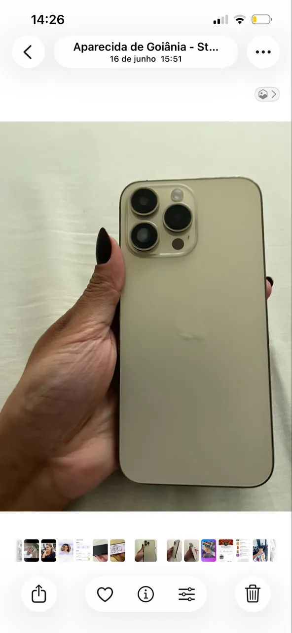 iPhone 14 Pro Max 1800 tudo zero tem caixa e carregador  - Foto 3