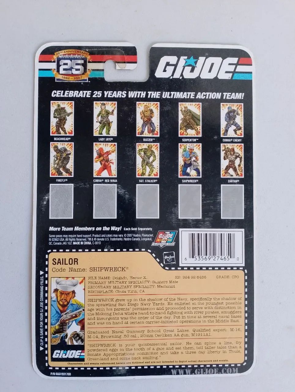GI JOE 25th Lote de Filecards Originais HASBRO  - Foto 4