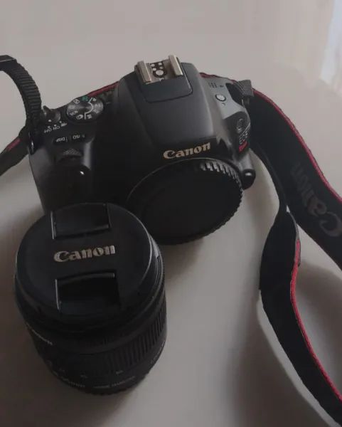 Câmera Canon SL2 + Lente 18-55mm - Foto 3