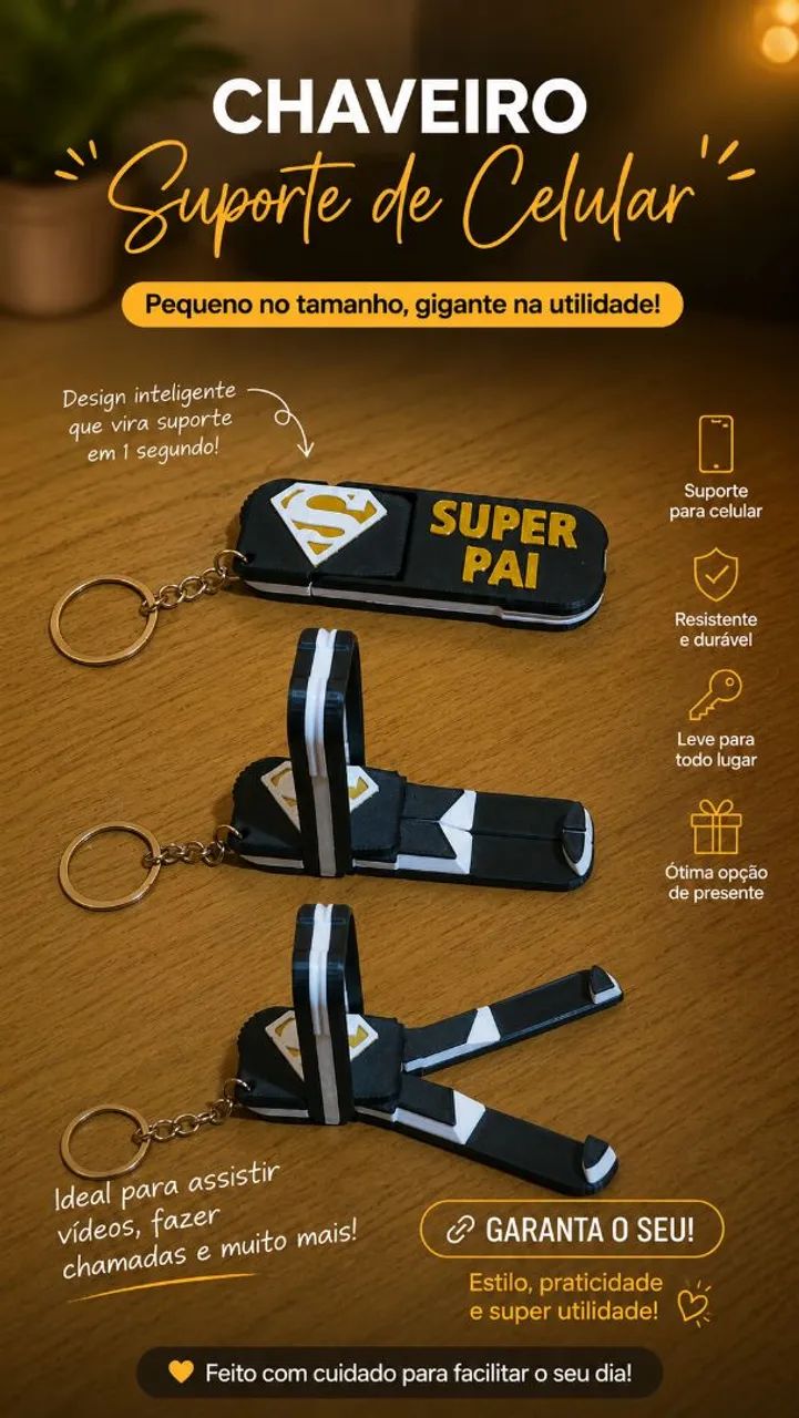Chaveiro - Porta Celular