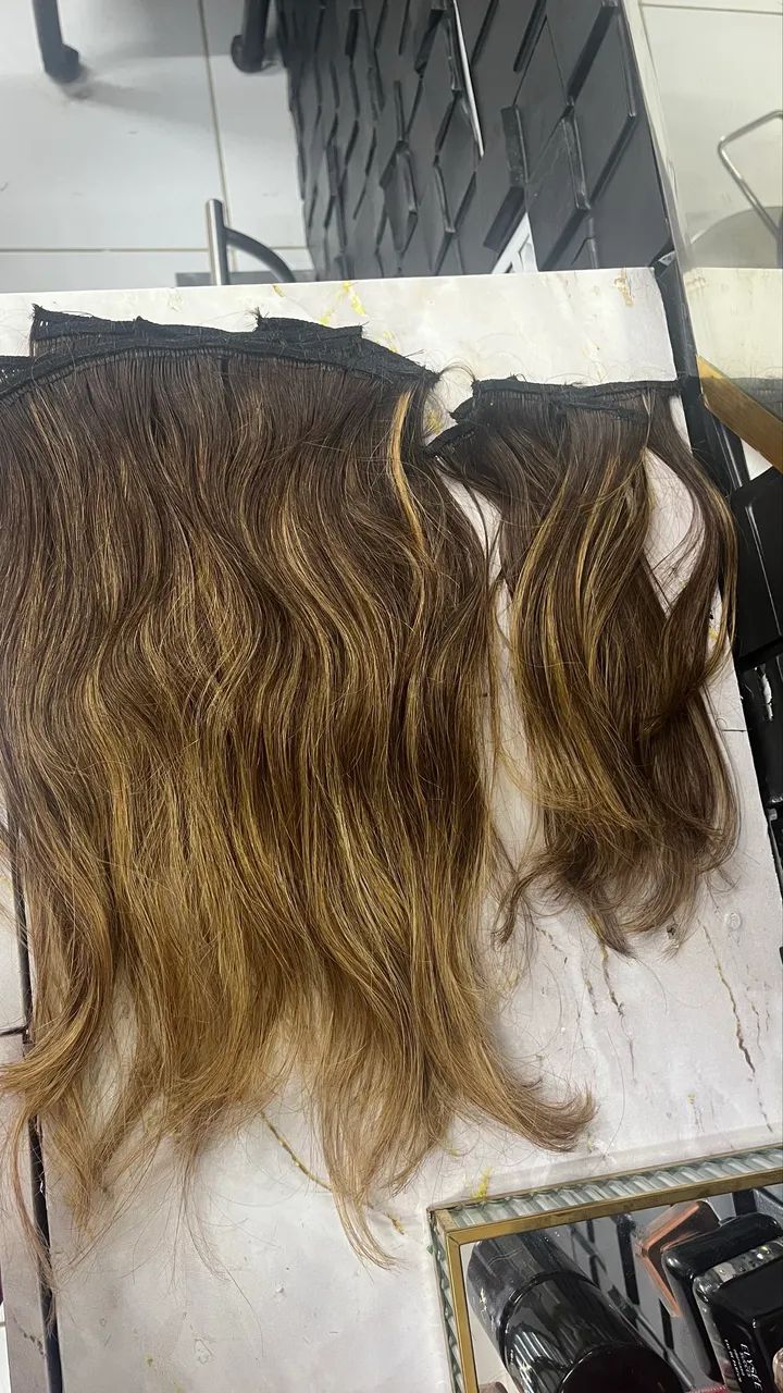 Cabelo humano morena iluminada  - Foto 4