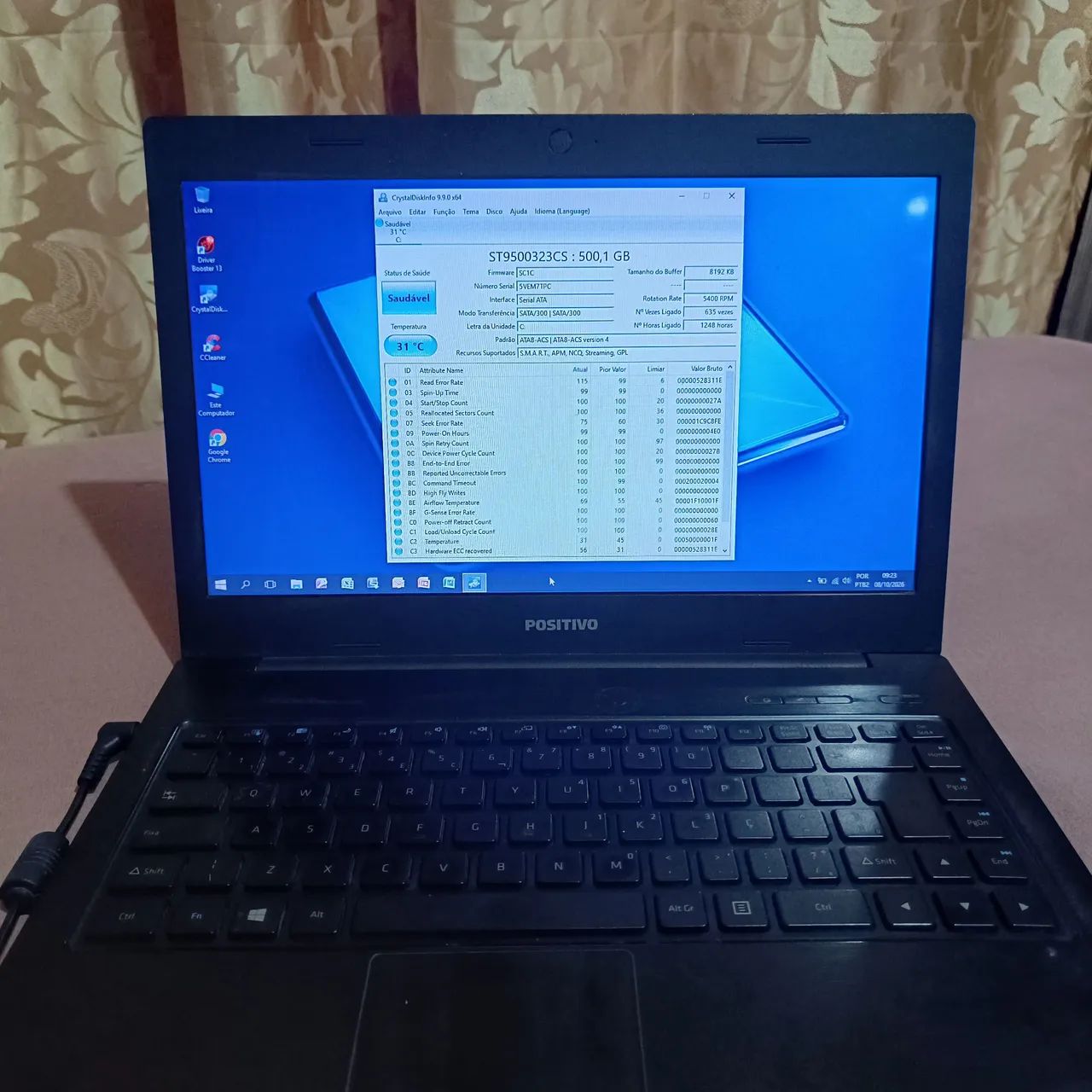 Vendo notebook positivo 