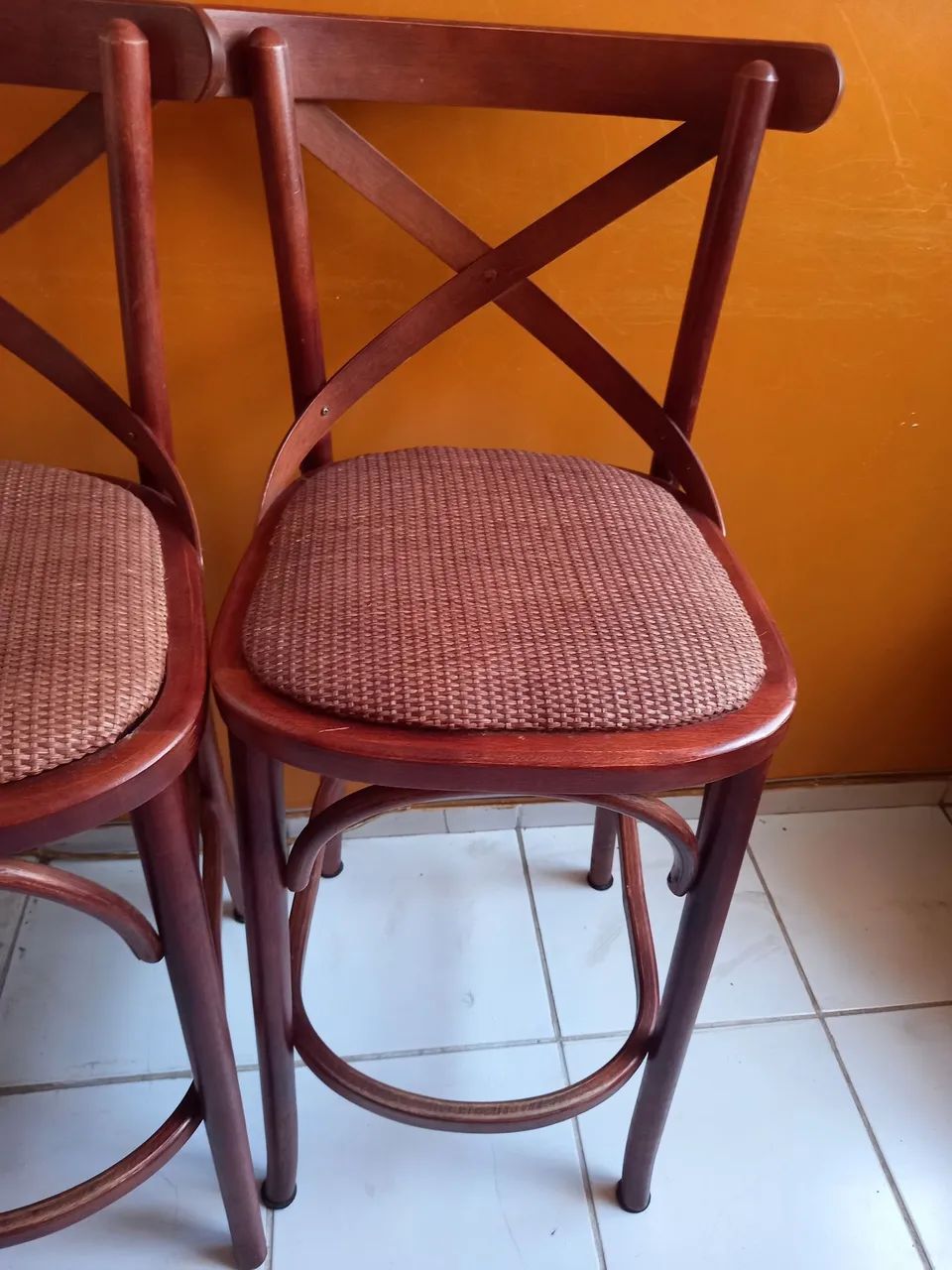 Cadeiras de palhinha de espaldar alto - Foto 4