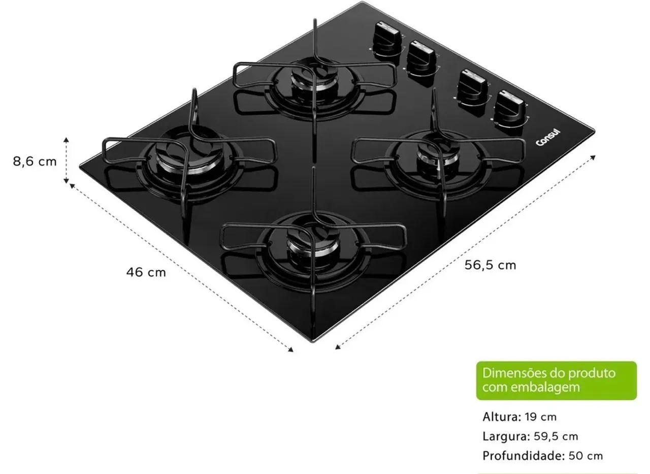 Cooktop 4 bocas continental  - Foto 2