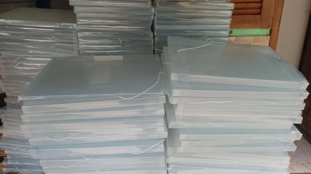 Pasta aba com elástico escolar e documentos - novas