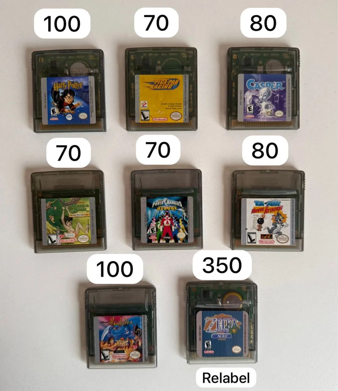 Jogos Gameboy Color (Valores nas fotos)
