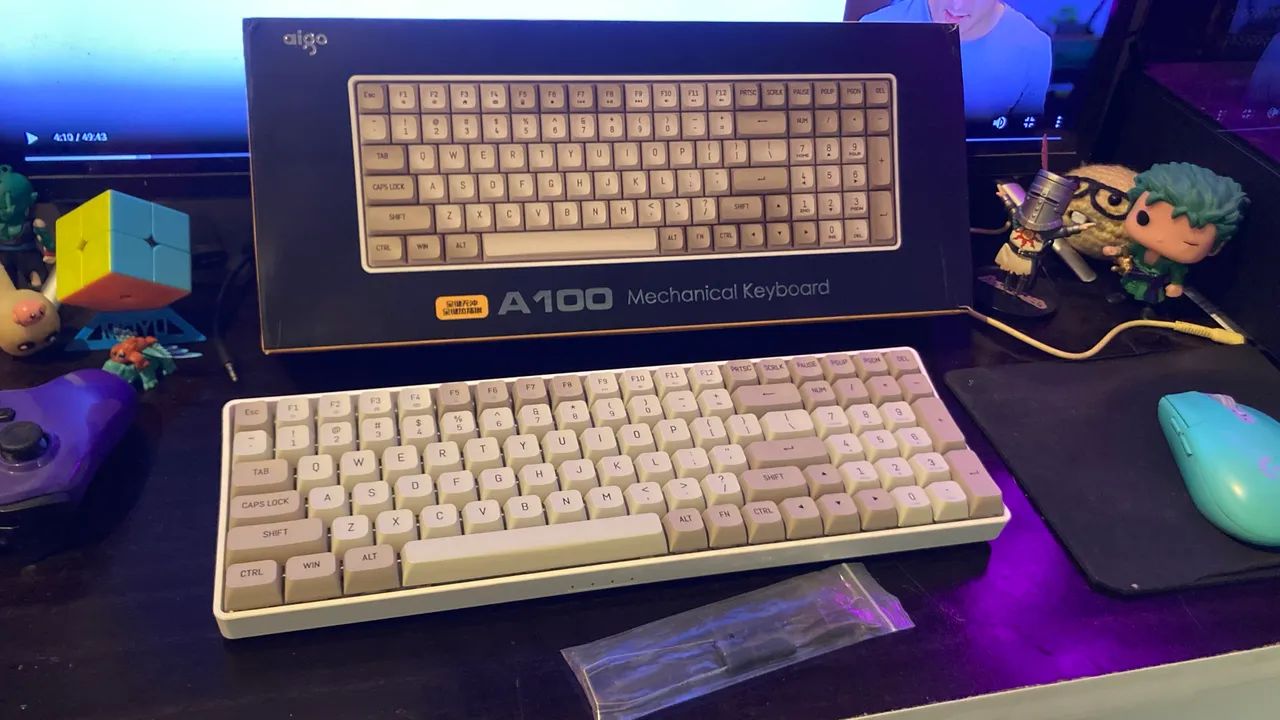 Teclado sem fio 100% mecânico Switch Yellow
