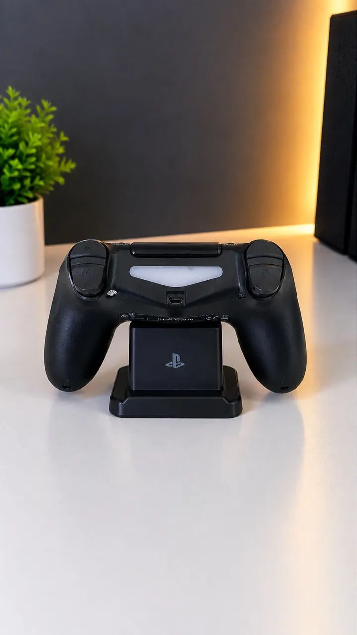 Controle Sem Fio Compatível com PS4 - Preto - Foto 2