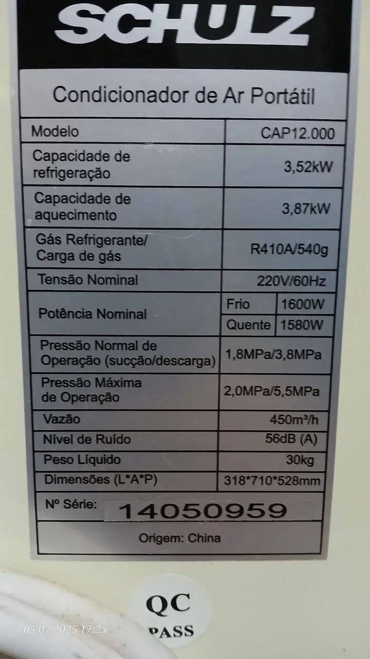 Ar condicionado portátil Schulz - Foto 3