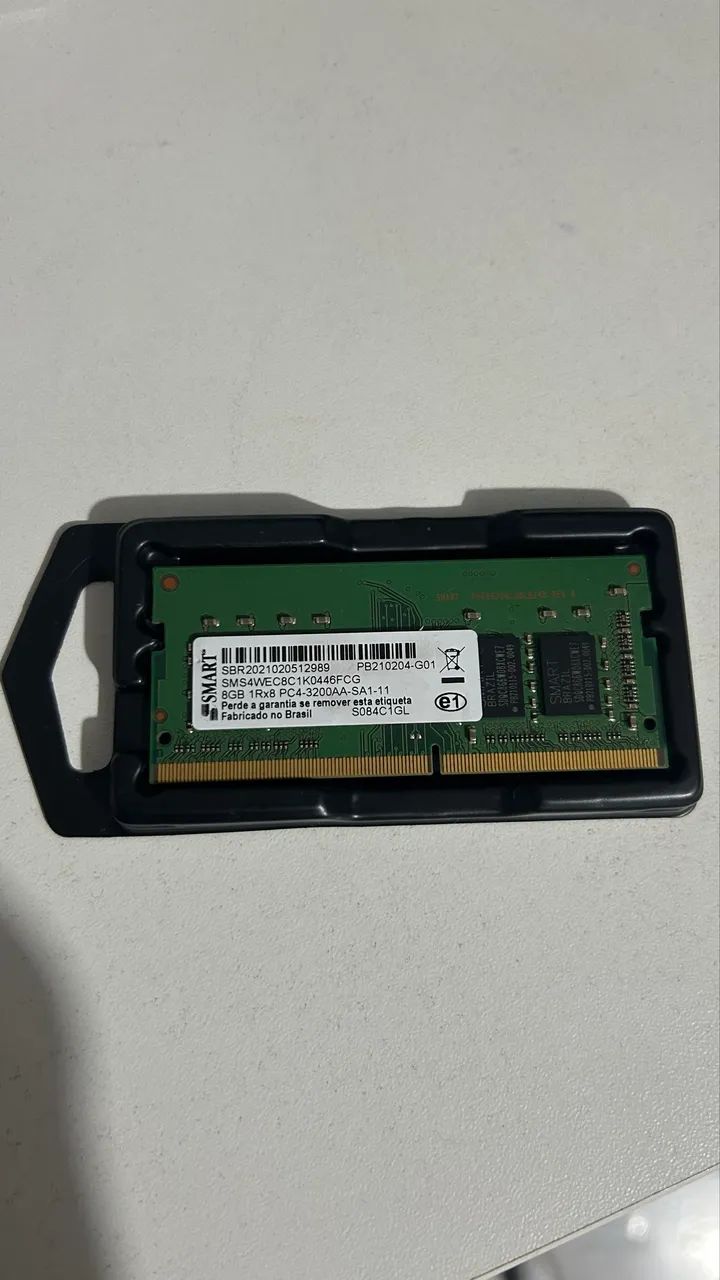 MEMÓRIA RAM DDR4 8GB 3200Mhz SODIMM NOTEBOOK 