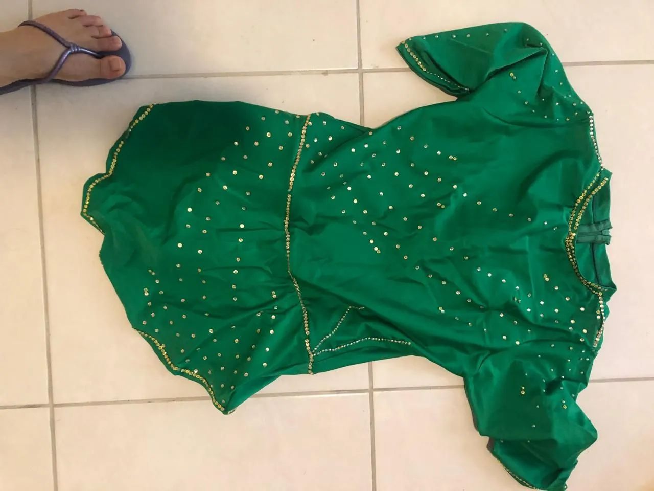Roupa de ginástica olímpica 