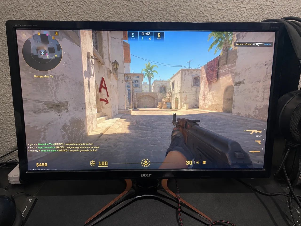 Monitor GAMER 144Hz 24Polegadas