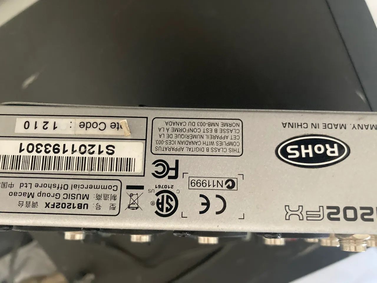 Mesa de som behringer ub1202fx - Foto 3