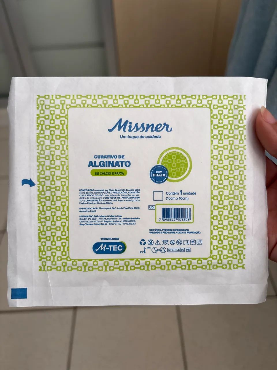 Curativo de Alginato de Cálcio e Prata Missner - Foto 2