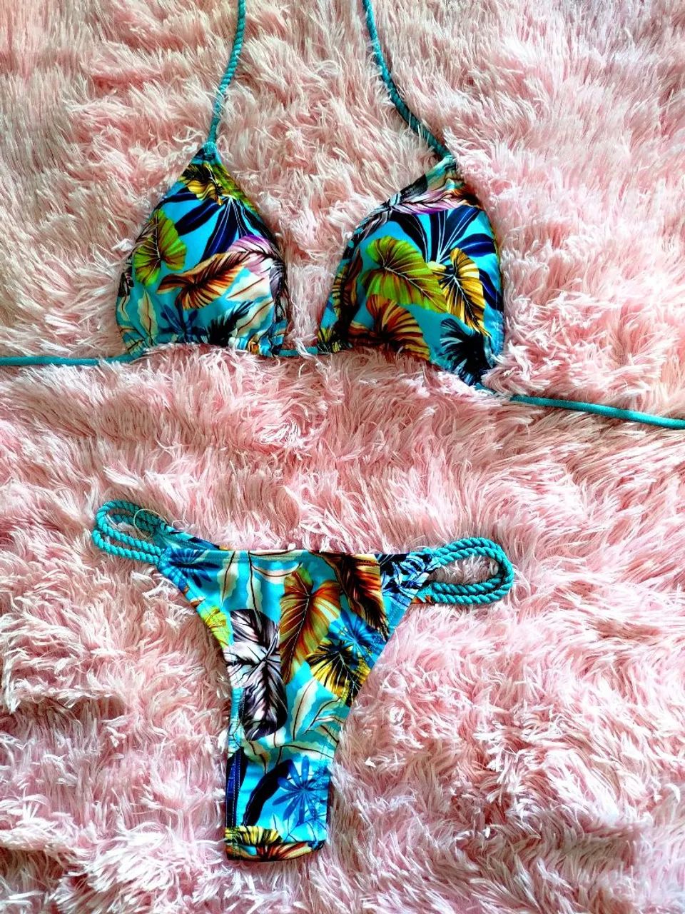 biquíni estampado moda verão