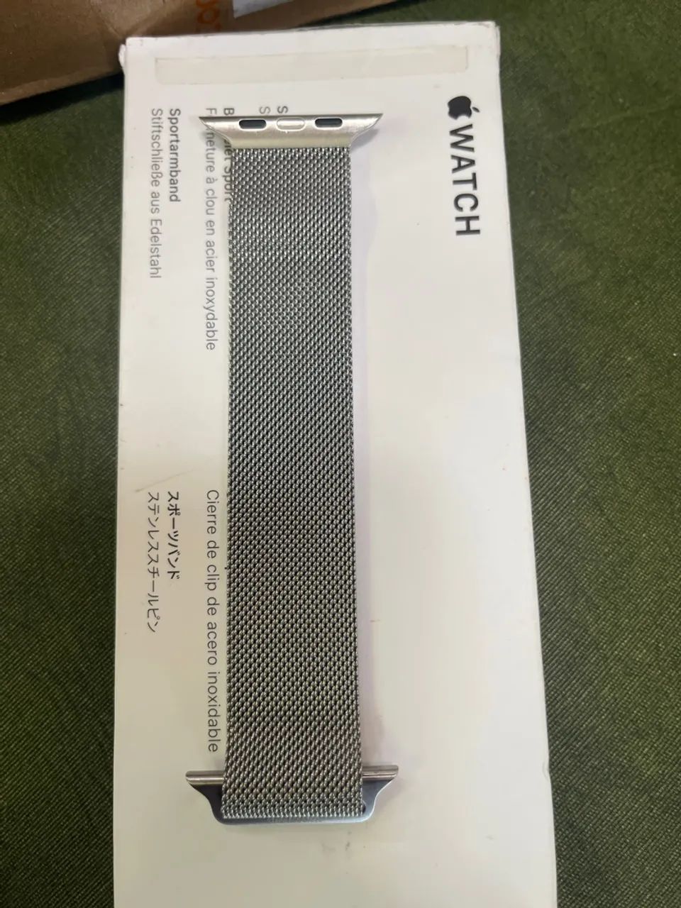 Pulseira Apple Watch milanês 45mm prata 