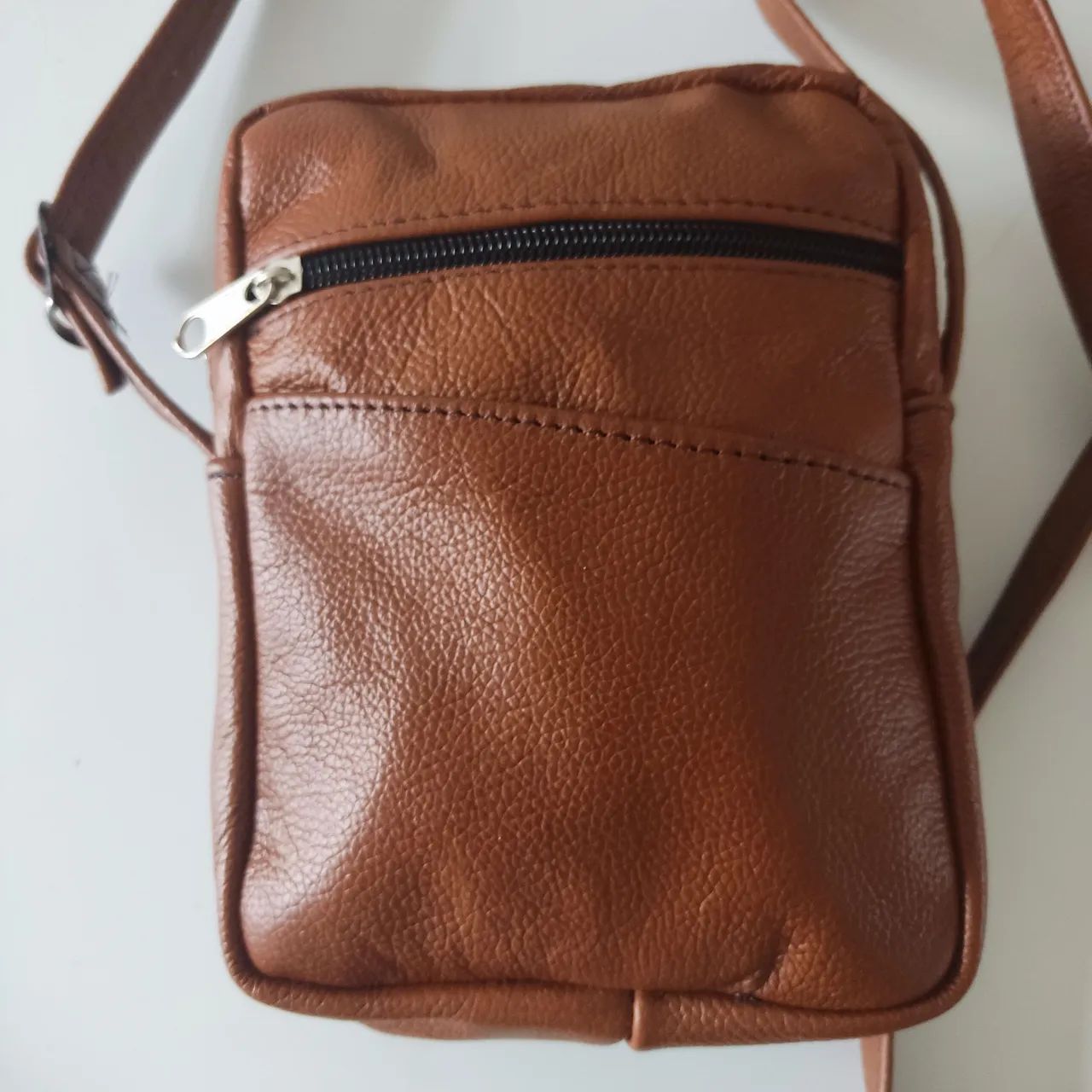 Bolsa Shold Bag COURO Nova Marrom  - Foto 2