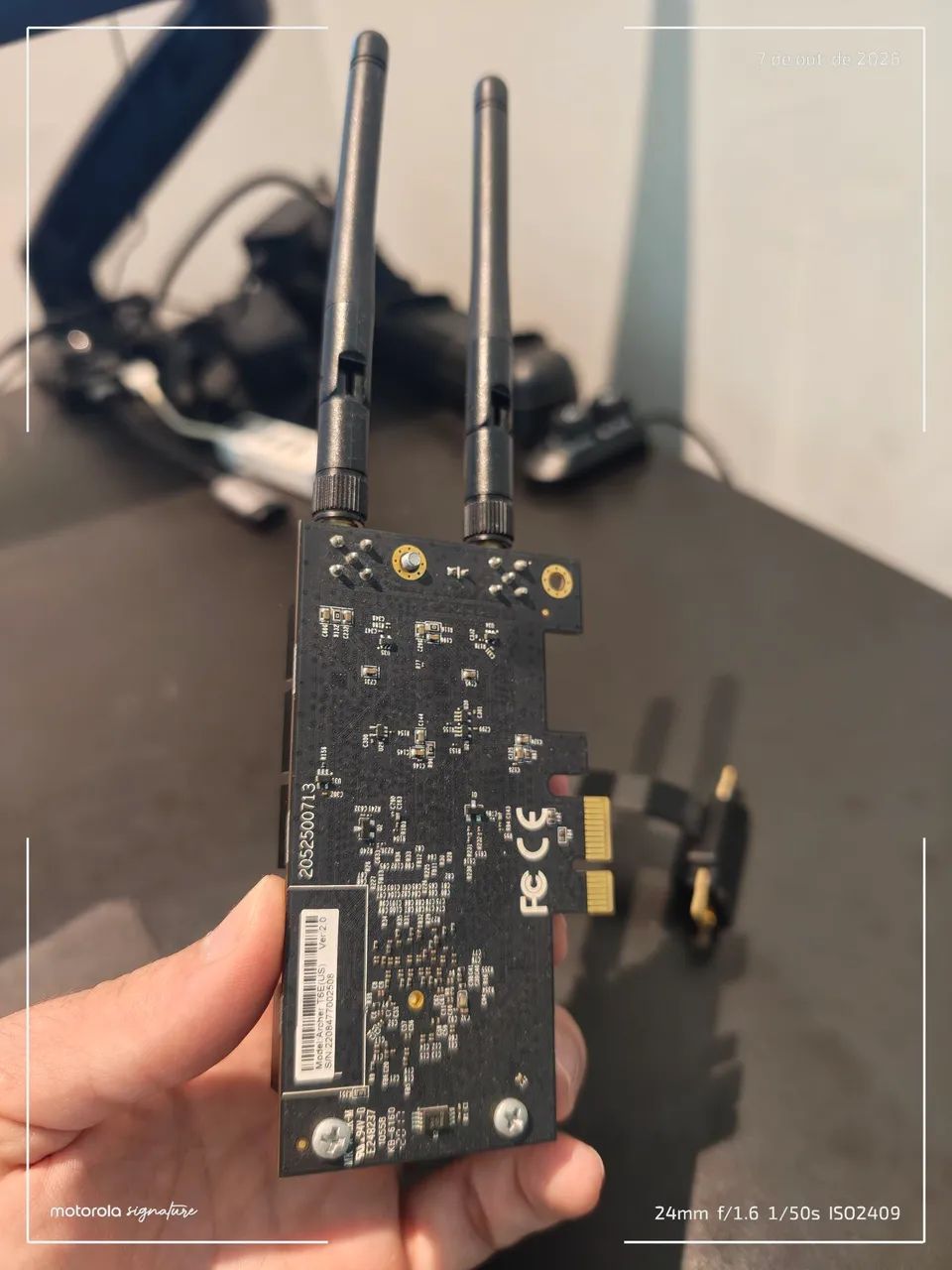 Placa Wi-Fi TP-Link Archer T6E AC1300 Dual Band + Cabo Riser PCIe - Foto 4