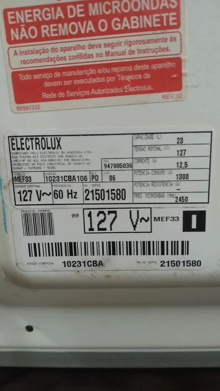 microondas eletrolux Modelo MEF 33 - Foto 4