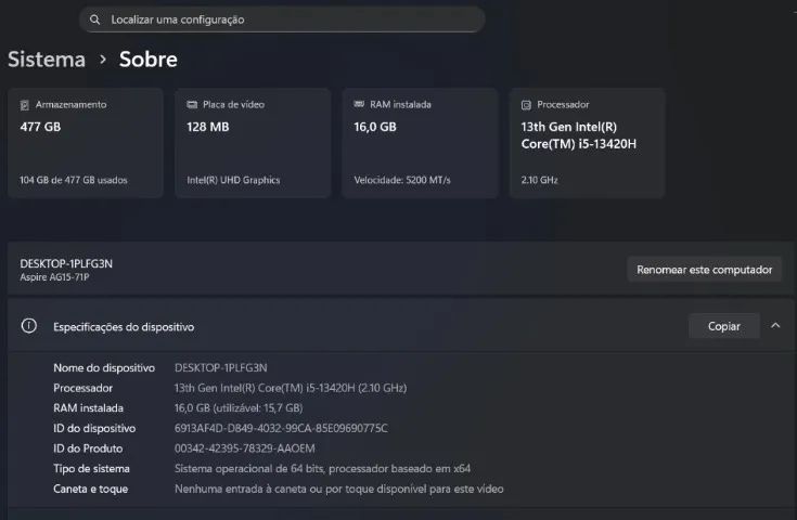 Notebook Acer - Semi Novo - Foto 2