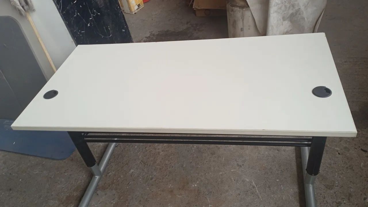 Mesa retangular branca designer  - Foto 4