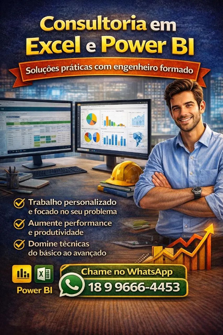Consultoria em Excel e Power BI | Planilhas e Dashboards