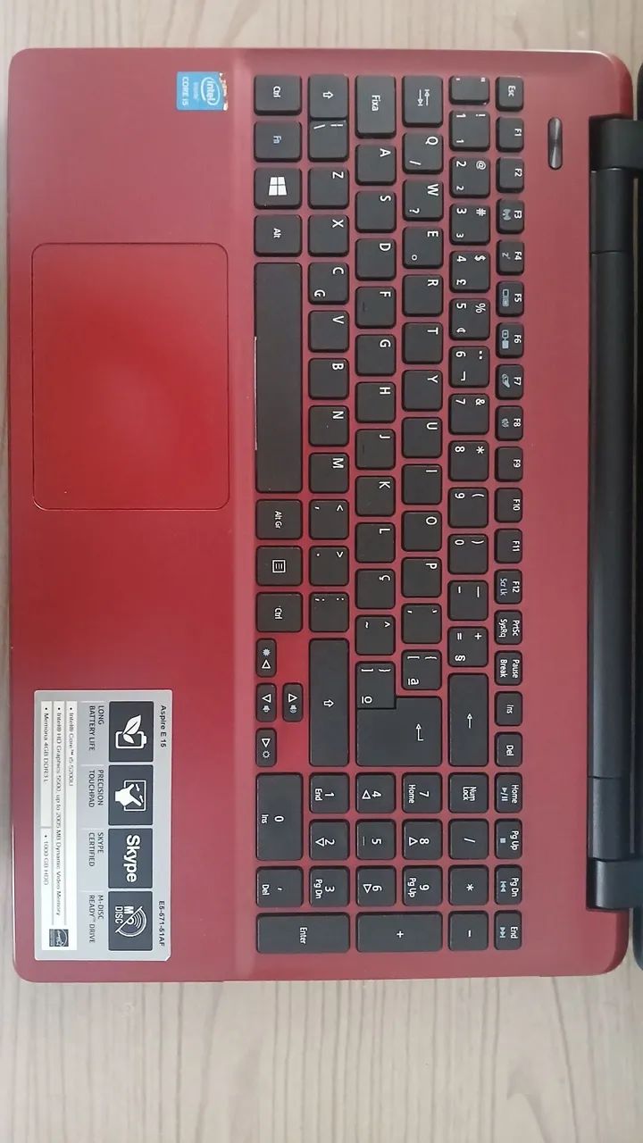 Notbook Acer Aspire E 15 Vermelho - Foto 4