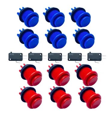 8 Botões Nylon Fliperama 1 Comandos Arcade Eletromatic - Foto 4